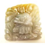 Chinese carved Jade figural pendant