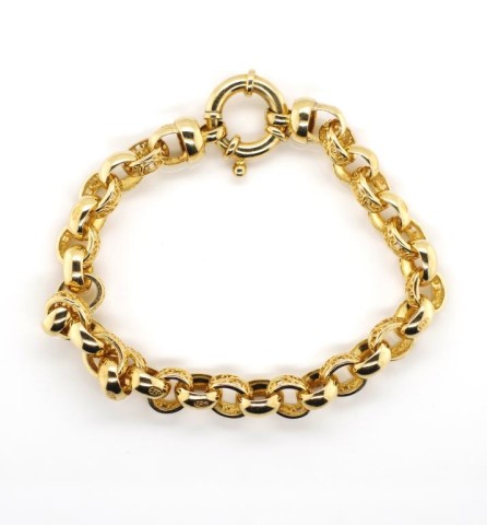 Matching 9ct yellow gold bracelet and necklace - Image 9 of 12