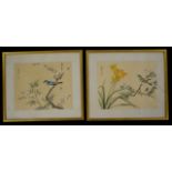 Two Chinese paintings on silk