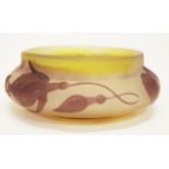 Galle style glass bowl