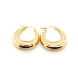14ct yellow gold creole earrings