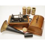 Edison wood cased phonograph