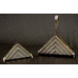 Two French silver napkin holders