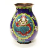 Vintage Chinese cloisonne vase