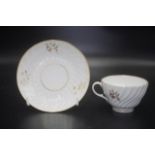Georgian Coalport ceramic teacup & saucer