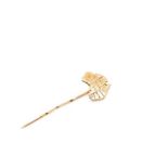 Early 20th C. Australian 9ct rose gold stick pin