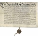 München: Kaufbrief 1629- Kaufbrief der Stadt München. Deutsche Handschrift auf Pergament. 1 S. Mit