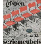 Gispen: Serienmeubels cat.no. 53Gispen. Serienmeubels cat.no 53. 12 S. Mit zahlreichen Abb. 21 x