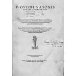 Ovidius Naso, Publius: Fastorum libri VI. (et alia)Ovidius Naso, Publius. Fastorum libri VI.