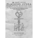 Platon: Opera translatione Marsilii FiciniPlaton. Opera translatione Marsilii Ficini, emendatione et