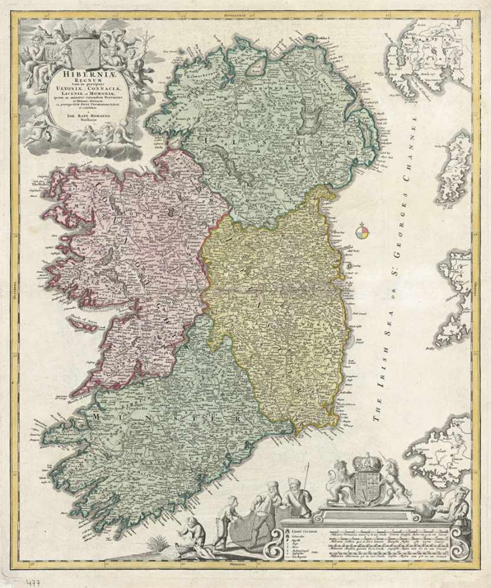 Inselkarten: Konvolut von 4 KartenInselkarten. Konvolut von 4 Karten. 1720-1860.Vorhanden sind: 1)