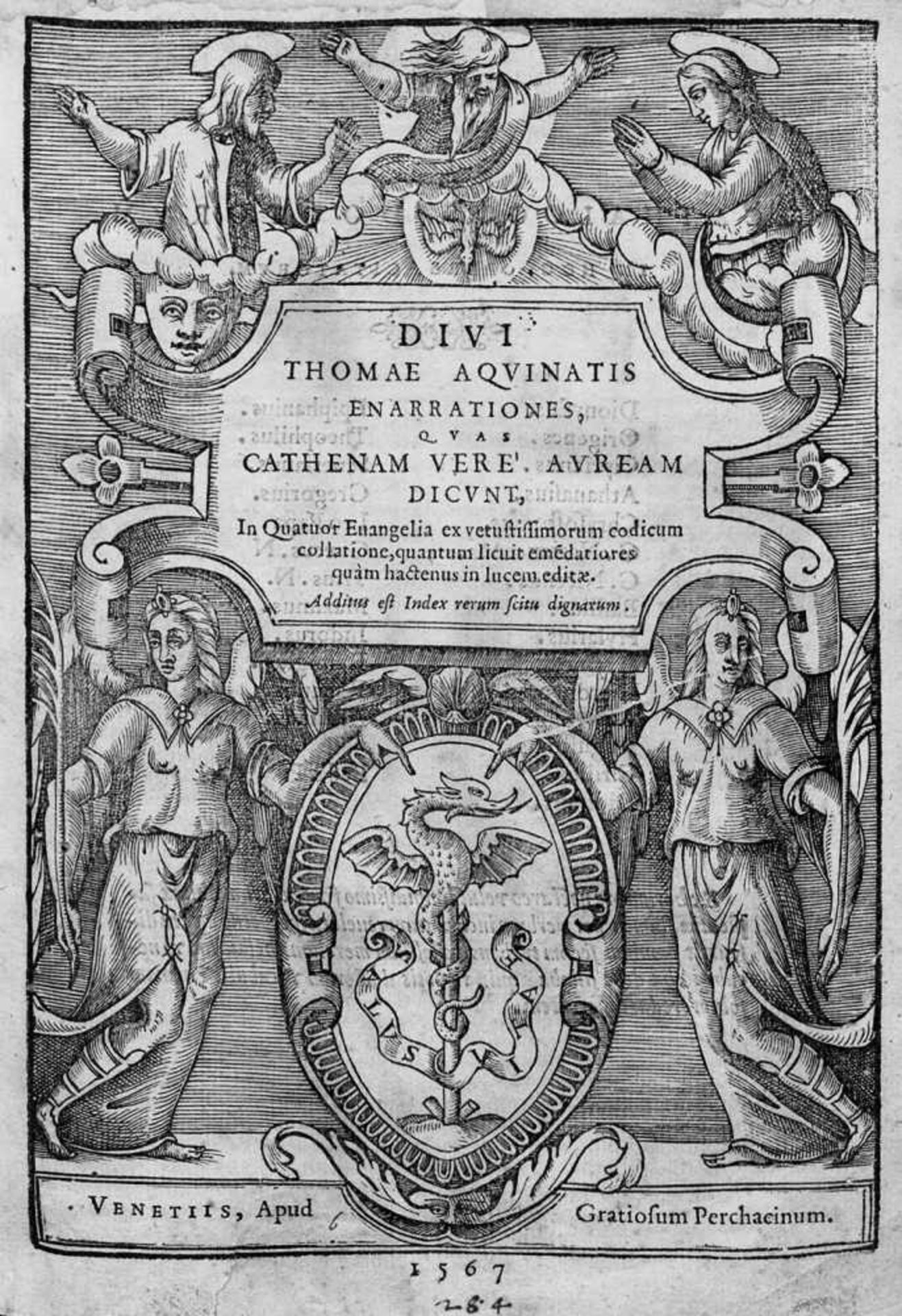 Thomas von Aquin: Divi Thomae Aquinatis Enarrationes, quas cathenam vereThomas von Aquin. Divi