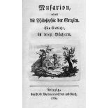 Wieland, Christoph Martin: Musarion(Wieland, Christoph Martin). Musarion oder die Philosophie der