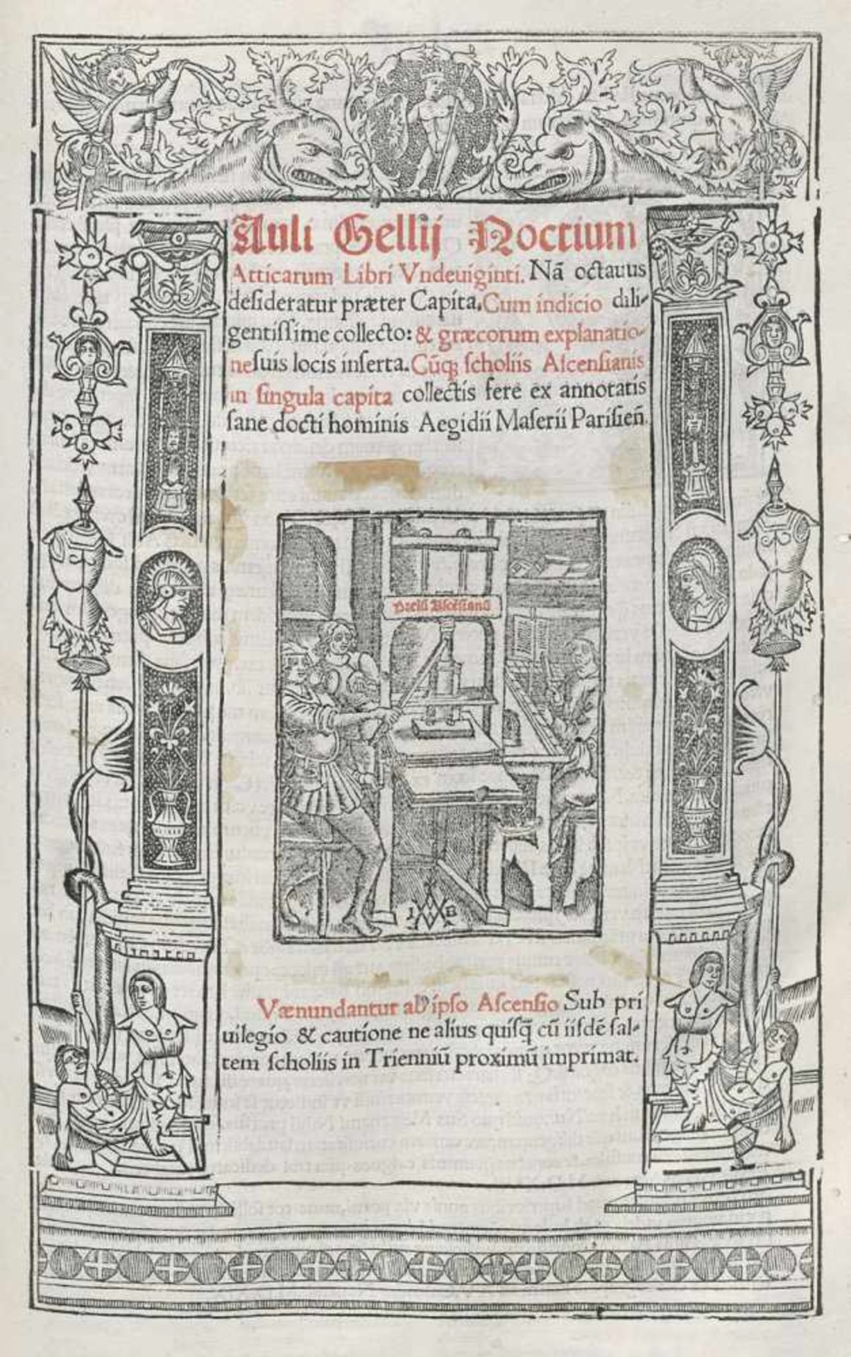 Gellius, Aulus: Noctium atticarum libri undevigintiGellius, Aulus. Noctium atticarum libri