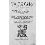 Johannes Damascenus: Opera omniaJohannes Damascenus. Erga (graece). Opera omnia, quae quidem extant: