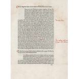 Augustinus, Aurelius: De civitate dei. Neapel, Matthias v.Olmütz, 1477Augustinus, Aurelius. De