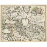 Europa- und historische Karten: Konvolut von 6 KupferstichkartenEuropa- und historische Karten.