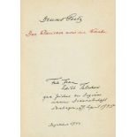 Goetz, Bruno: GedichtmanuskriptGoetz, Bruno, Schriftsteller und Übersetzer (1885-1954). Eigh.