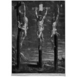 Lowrie, Robert: Christus am KreuzChristus am Kreuz. Schabkunstblatt nach Rubens. 57,5 x 42,1 cm.