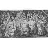 Vermeyen, Jan Cornelisz.: Orientalisches BankettOrientalisches Bankett. Kupferstich. 31,3 x 53,4 cm.