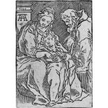 Andreani, Andrea: Die Heilige FamilieDie Heilige Familie. Holzschnitt. 19,3 x 13,6 cm. 1599. Nicht