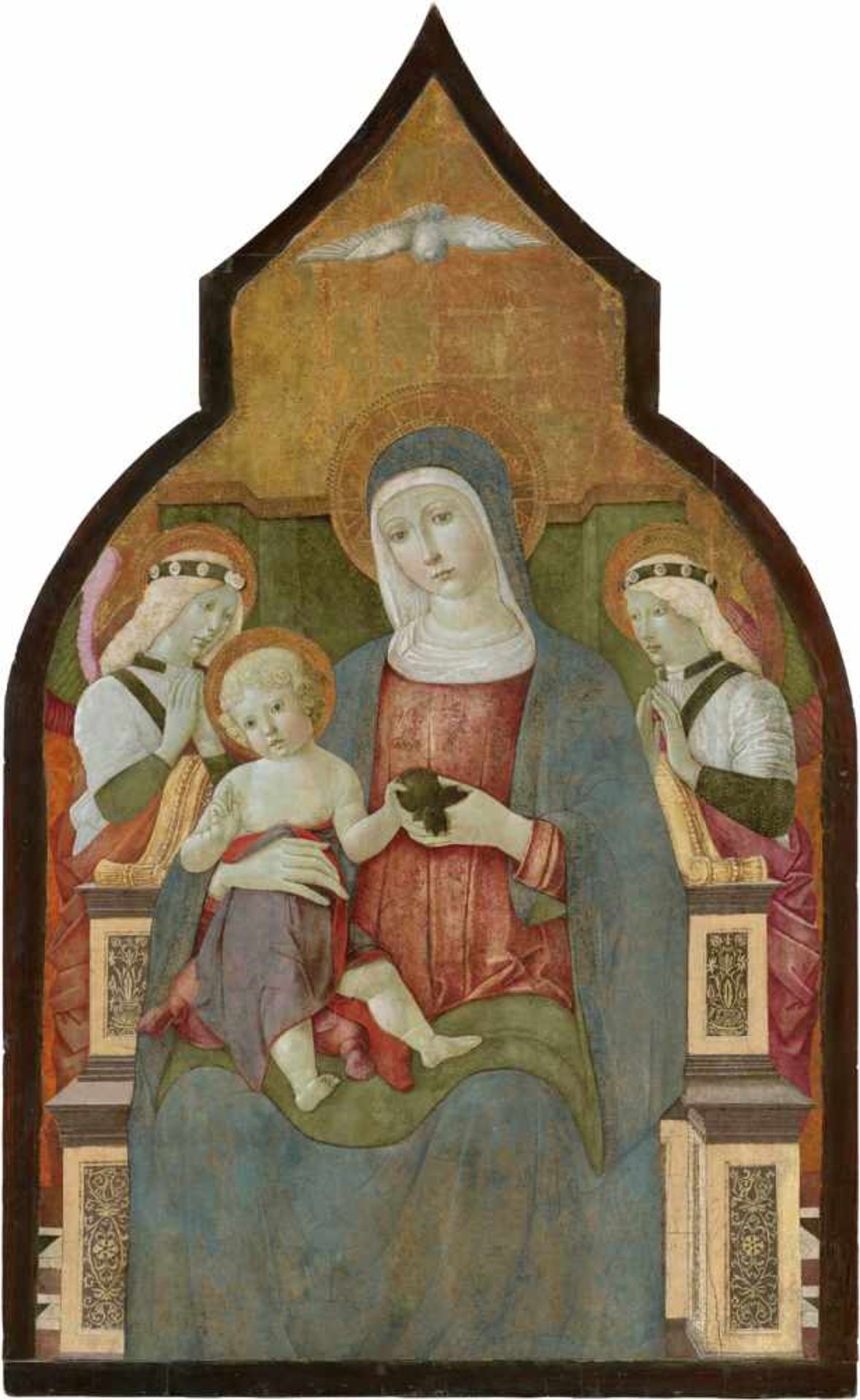 Giovanni, Benvenuto di: Madonna mit Christuskind und EngelnMadonna mit Christuskind und Engeln.