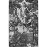 Dürer, Albrecht: Die AuferstehungDie Auferstehung Christi. Kupferstich aus der Kupferstichpassion.