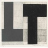 Seborovski, Carole: "Two T Shapes""Two T Shapes"Radierung mit Aquatinta auf Velin. 1986.24 x 25,2 cm