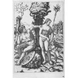 Raimondi, Marcantonio: Mars und Venus mit AmorMars und Venus mit Amor. Kupferstich. 30,1 x 21,1