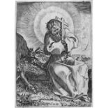 Carracci, Annibale: Der hl. Franz von AssisiDer hl. Franz von Assisi. Kupferstich. 14,1 x 10,4 cm.