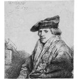 Rembrandt Harmensz. van Rijn: Junger Mann mit BarettJunger Mann mit Samtbarett (Bildnis Petrus