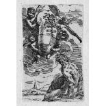 Cantarini, Simone: Allegorie des Foglia Flusses mit dem Wappen von PesaroAllegorie des Foglia
