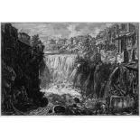 Piranesi, Giovanni Battista: Veduta della Cascata di TivoliVeduta della Cascata di Tivoli.