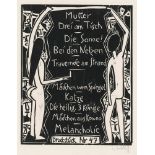 Schmidt-Rottluff, Karl: Gebrauchsgraphische BlätterGebrauchsgraphische Blätter7 Holzschnitte und 1