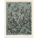 Tobey, Mark: Lafranca 6.70Lafranca 6.70Farbaquatinta auf Velin. 1970.31,6 x 24,2 cm (53,4 x 42,8