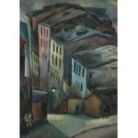 Gebürsch, Theo: Pariser Vorstadt (Belleville)"Pariser Vorstadt (Belleville)"Öl auf Leinwand. 1927.