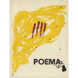 Tàpies, Antoni: PoemaPoemaLithographie auf Arches-Velin. 1973. 74 x 58 cm (84 x 63,3 cm).