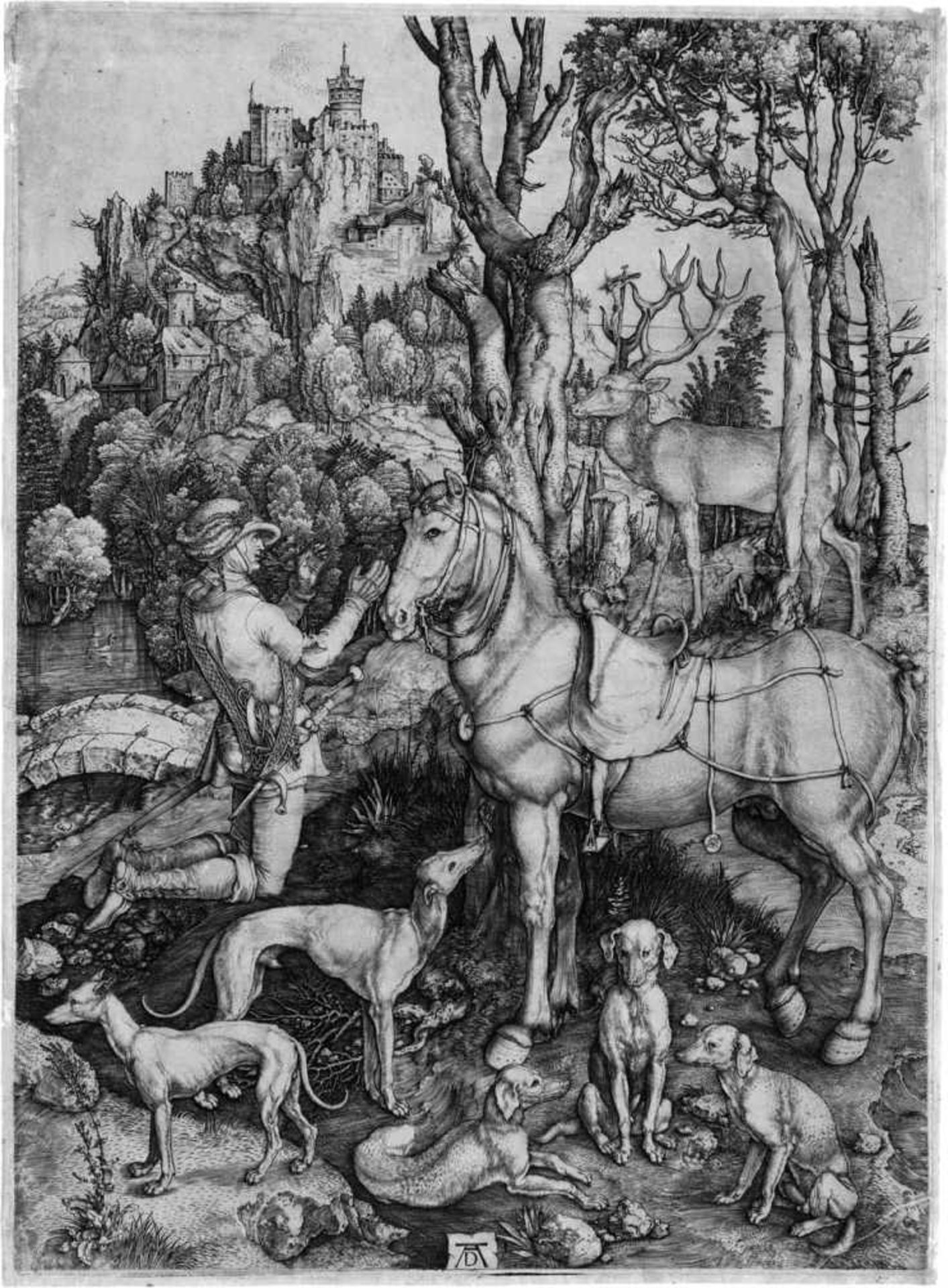 Dürer, Albrecht: Der hl. Hubertus, auch Eustachius genanntDer hl. Hubertus, auch Eustachius genannt.