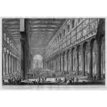 Piranesi, Giovanni Battista: Spaccato interno della Basilica di S. Paolo fuori delle MuraSpaccato