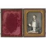 Daguerreotypes: Portrait of an elegantly dressed gentlemanPhotographer: Jeremiah Gurney (1812 -