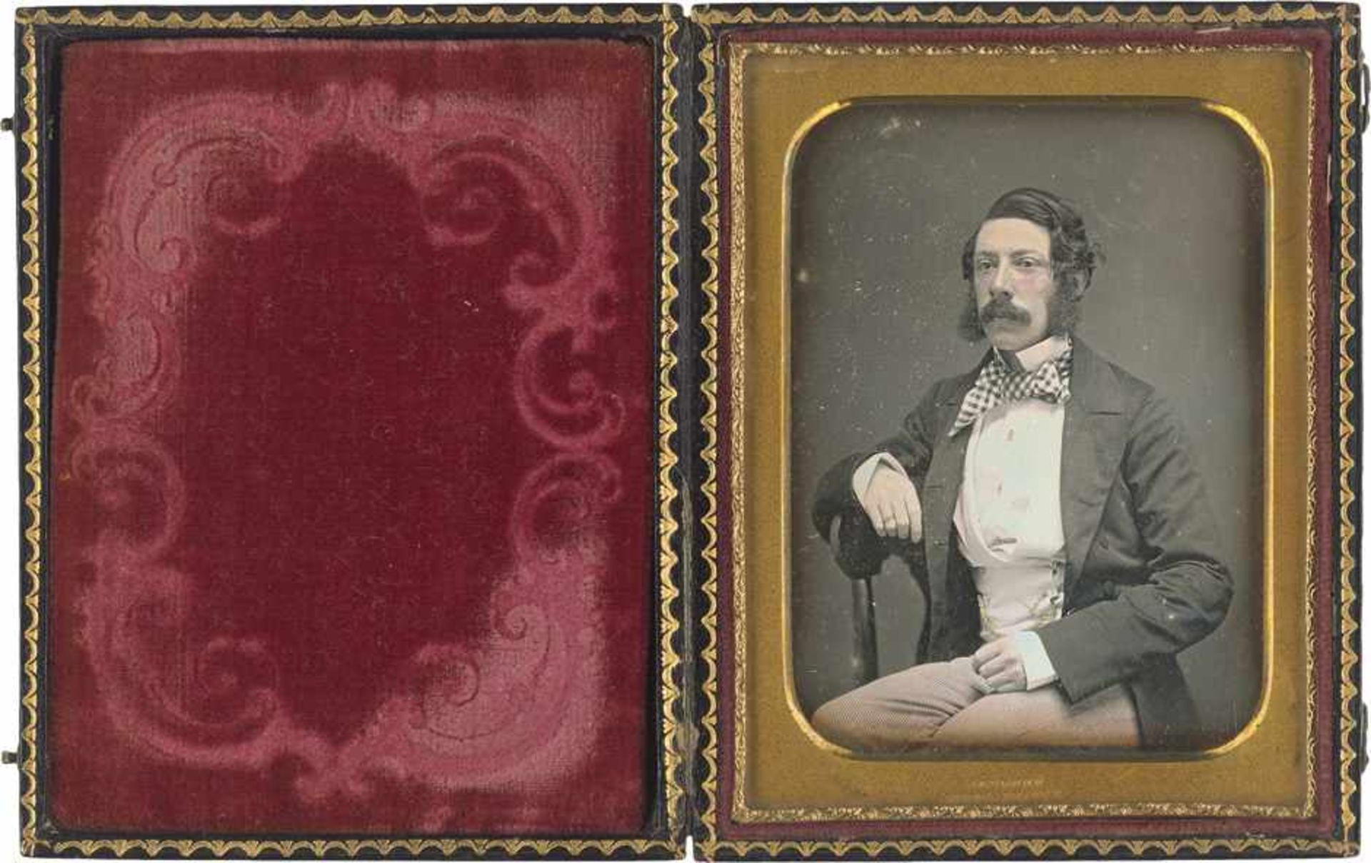 Daguerreotypes: Portrait of an elegantly dressed gentlemanPhotographer: Jeremiah Gurney (1812 -