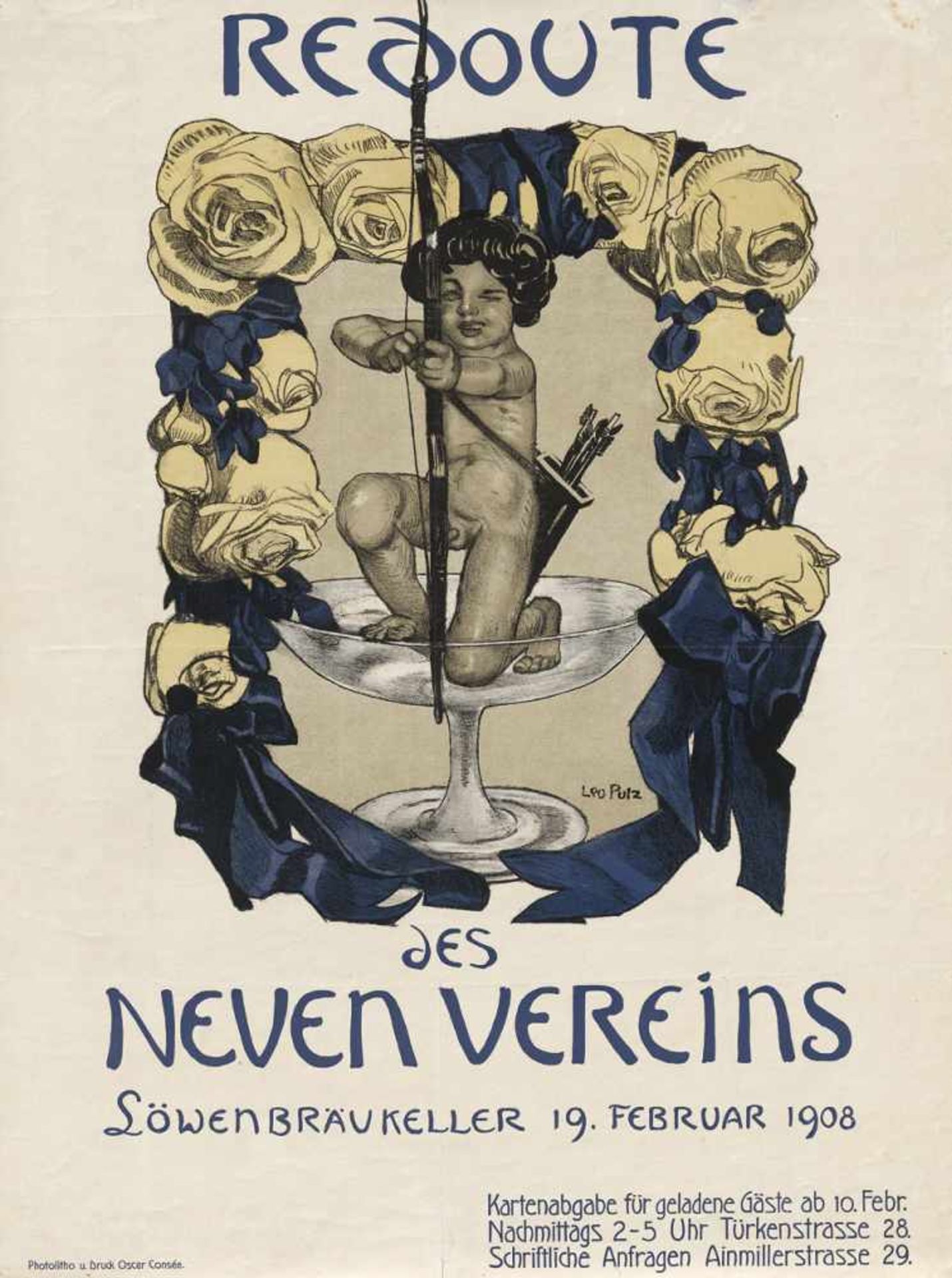 Putz, Leo: Redoute des Neuen VereinsPutz, Leo. Redoute des Neuen Vereins, Löwenbraukeller, 19.