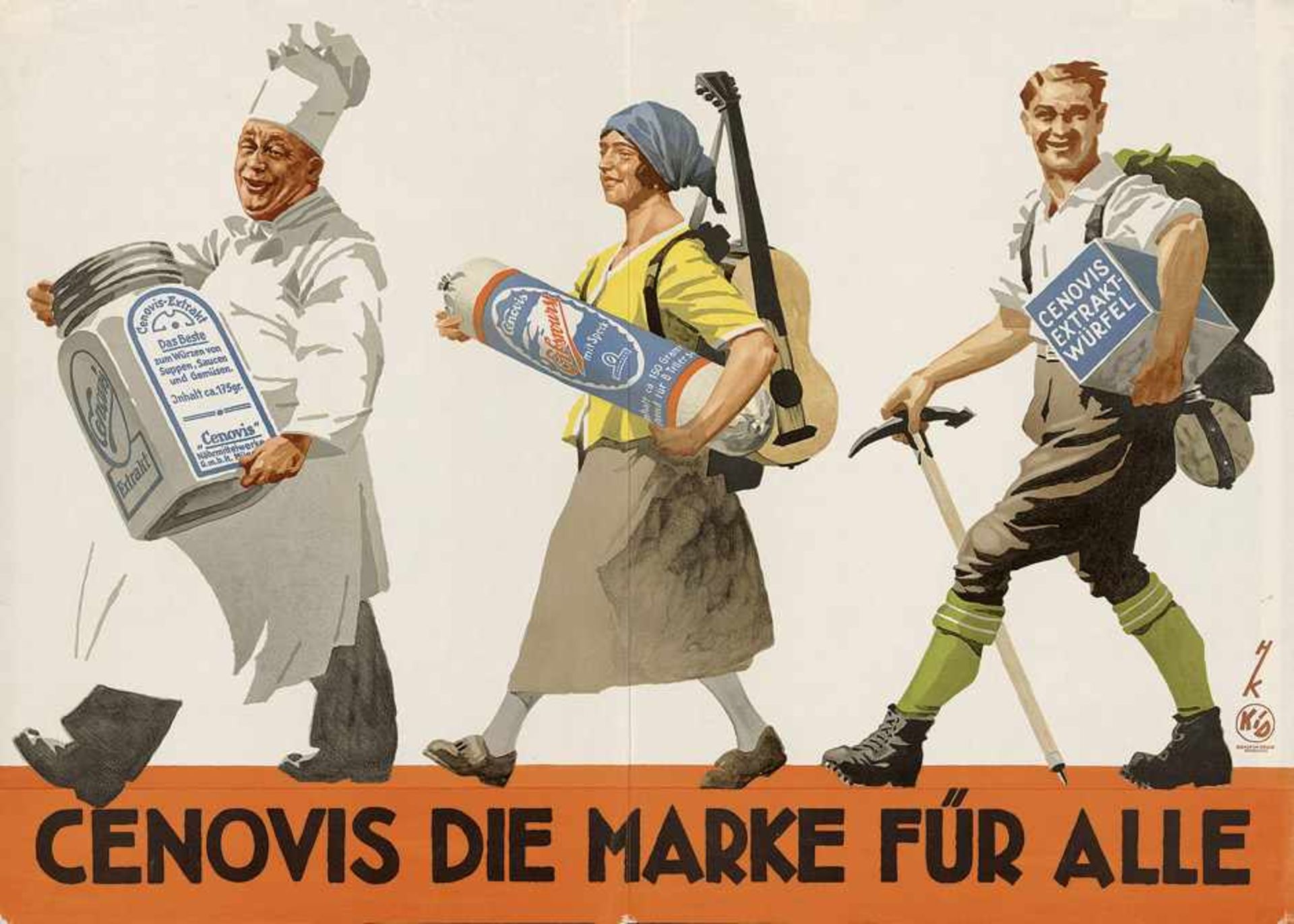 Cenovis: Die Marke für allesCenovis. Die Marke für alles. Farblithographie. 88 x 122,5 cm.