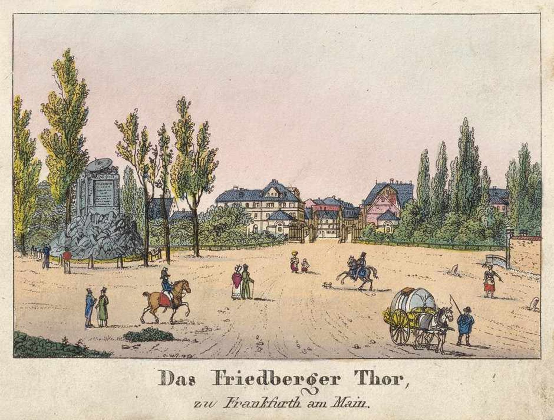 Stammbuch: eines jungen Frankfurters + Beigabe- eines jungen Mannes aus Frankfurt a. M. Ca. 87