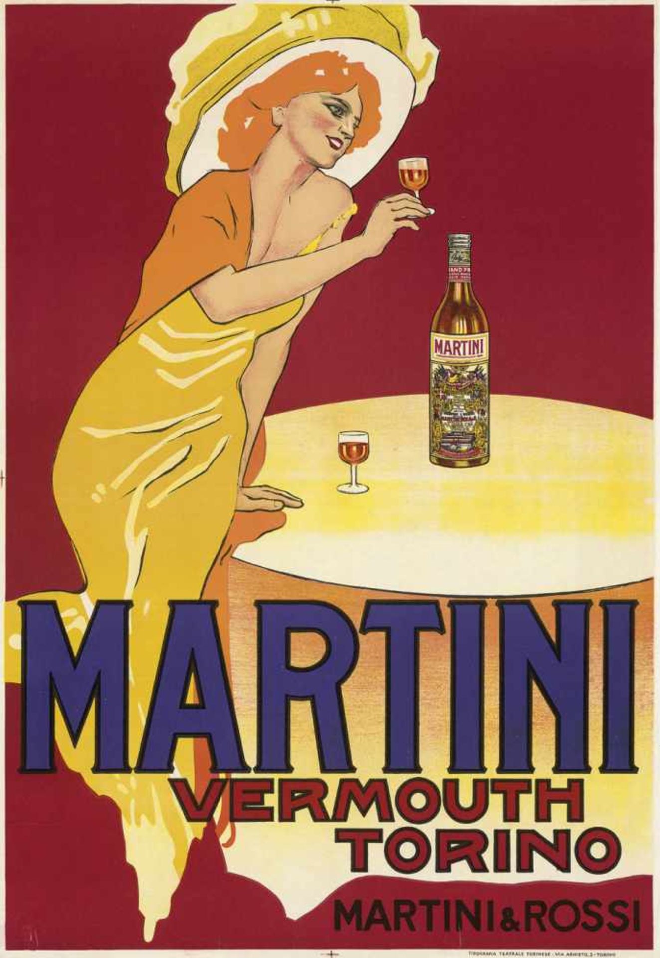 Dudovich, Marcello: MartiniDudovich, Marcello. Martini, Vermouth Torino. Martini & Rossi-