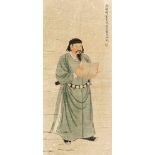 Antike Philosophen: 2 Sino-japanische Rollbilder mit Kalligraphie-Antike Philosophen. Sino-