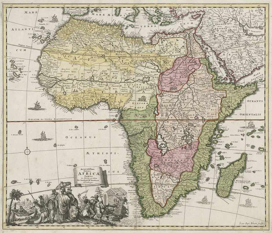 Homann, Johann Baptist: Accuratißima totius Africae tabulaHomann, Johann Baptist. Accuratißima