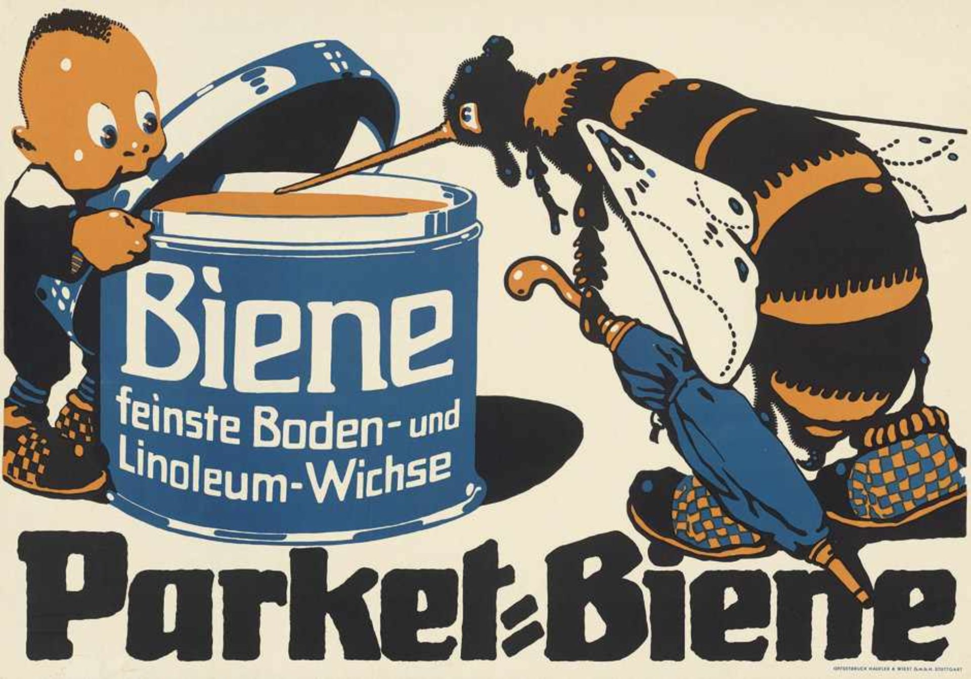 Parket-Biene: Biene, feinste Boden- und Linoleum-WichseParket-Biene. Biene, feinste Boden- und