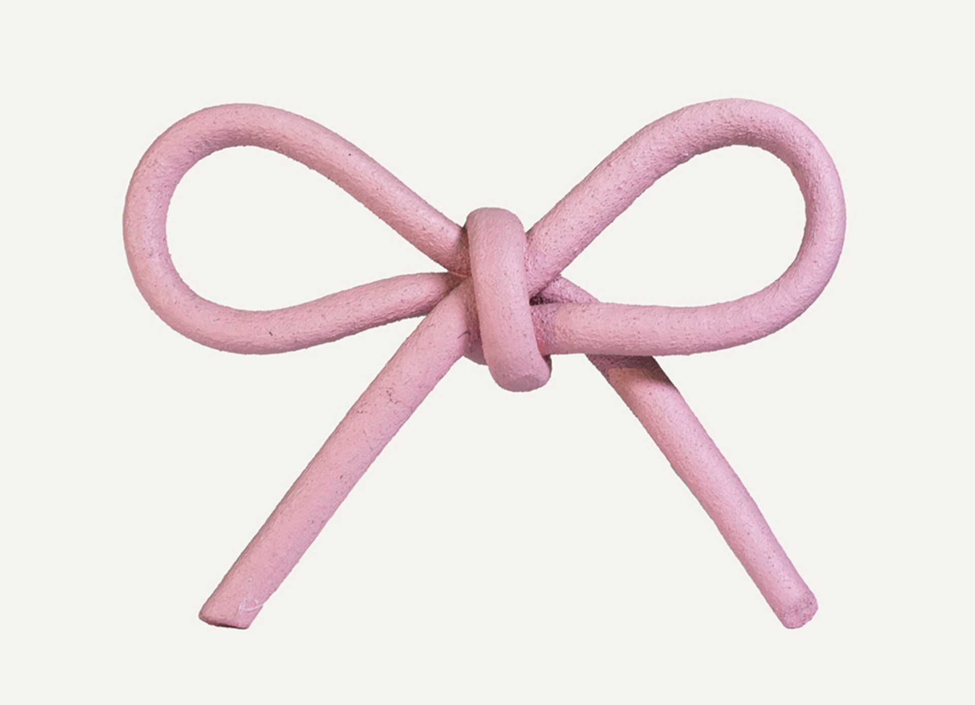 Paeffgen, C. O.: SchleifeSchleifeObjekt. Seil, zur Schleife gebunden und in rosa Farbe getaucht, mit