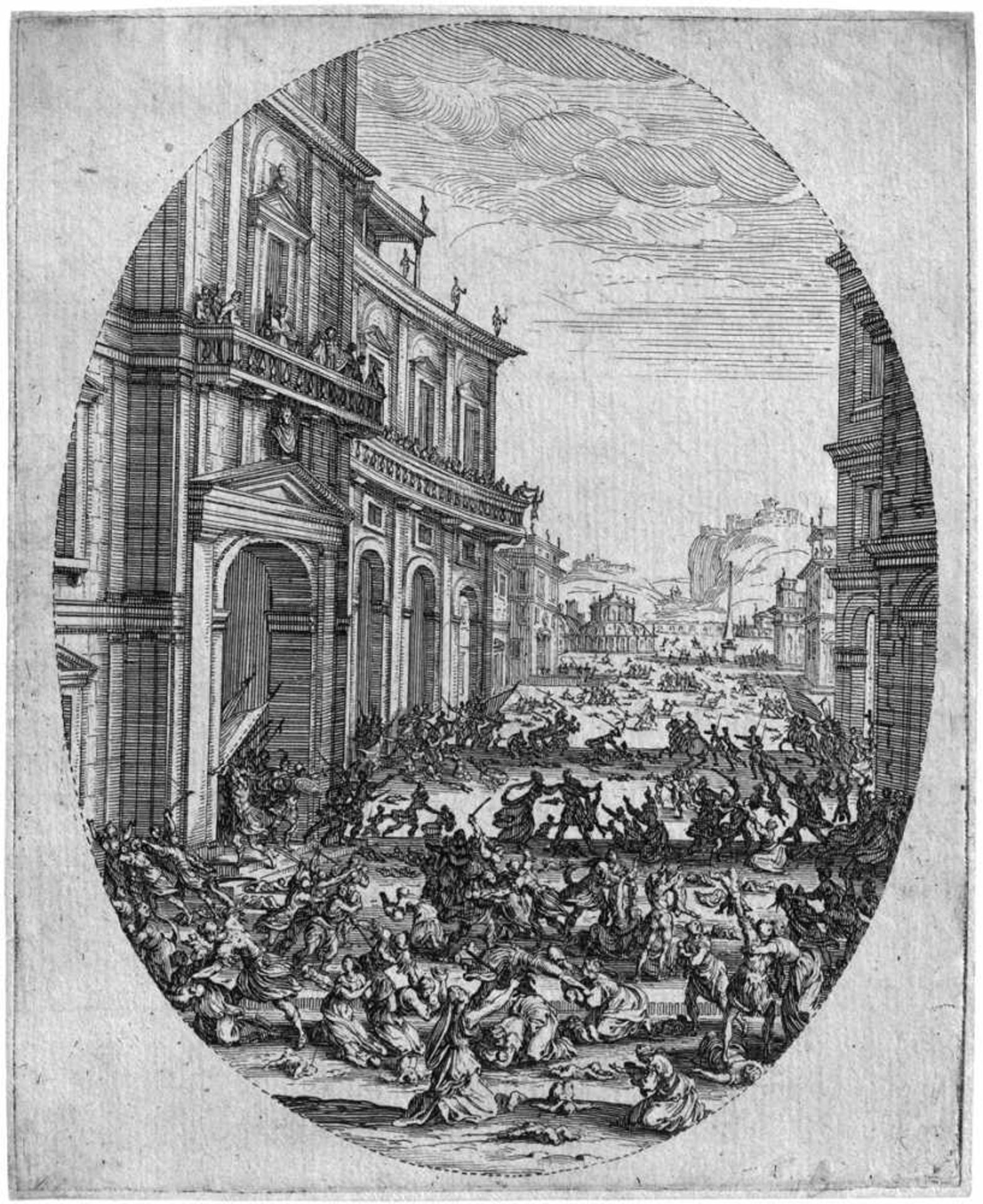 Callot, Jacques: Le Massacre des Innocents, 2e PlancheLe Massacre des Innocents, 2e Planche.